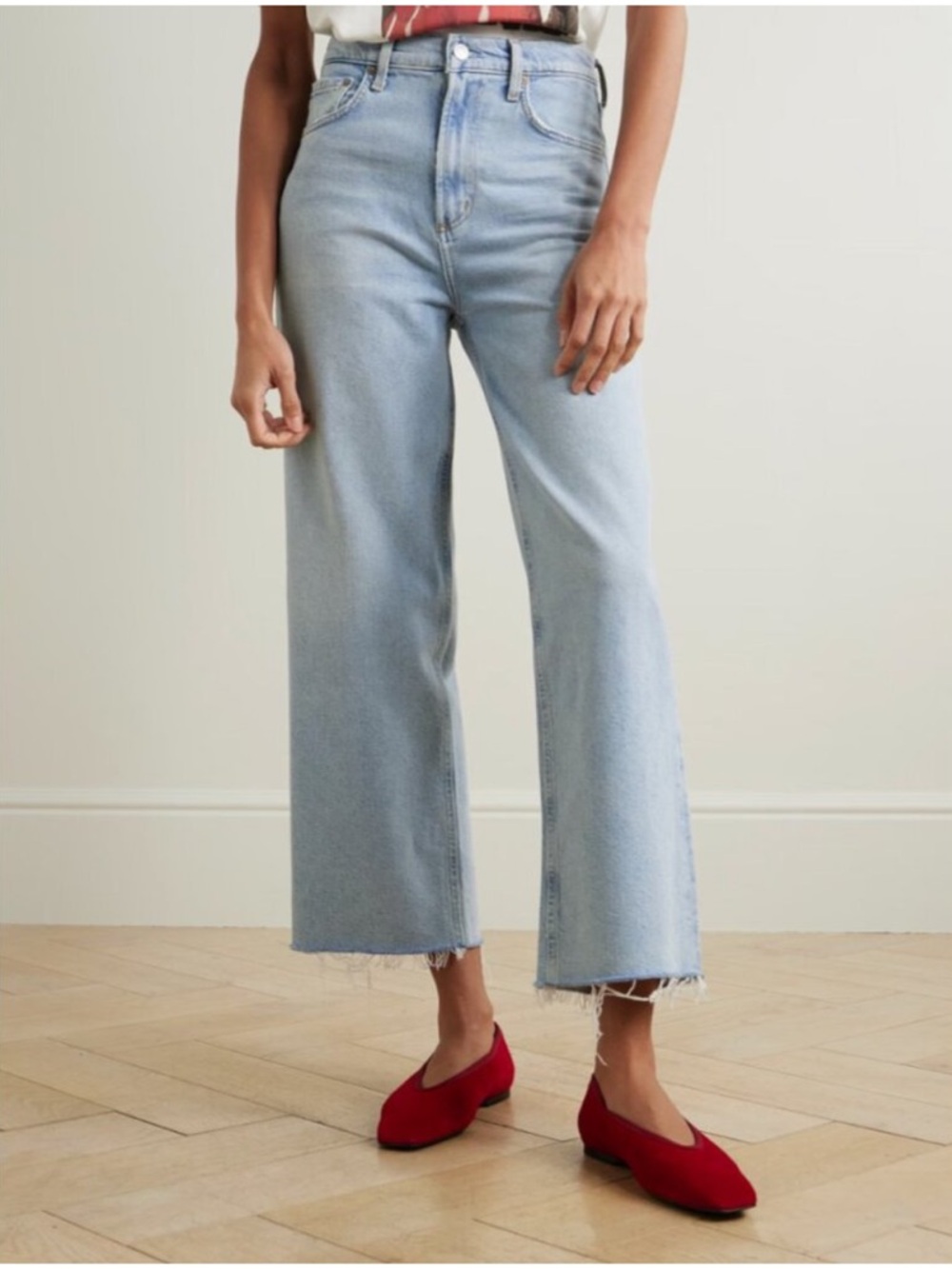 Agolde Ren High Rise Wide Leg Jeans in Beam 26 - Picture 2 of 12
